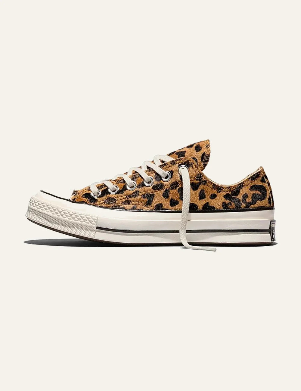 Women's Converse All Star Chuck 70 OX leopard print low top sneakers profile