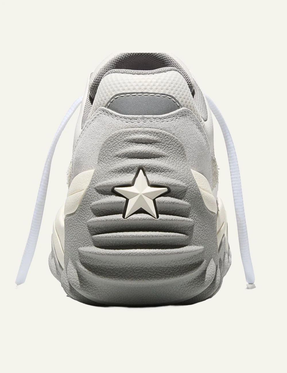 Converse Run Star Wave Trainer Fusion cream chunky sneaker back view