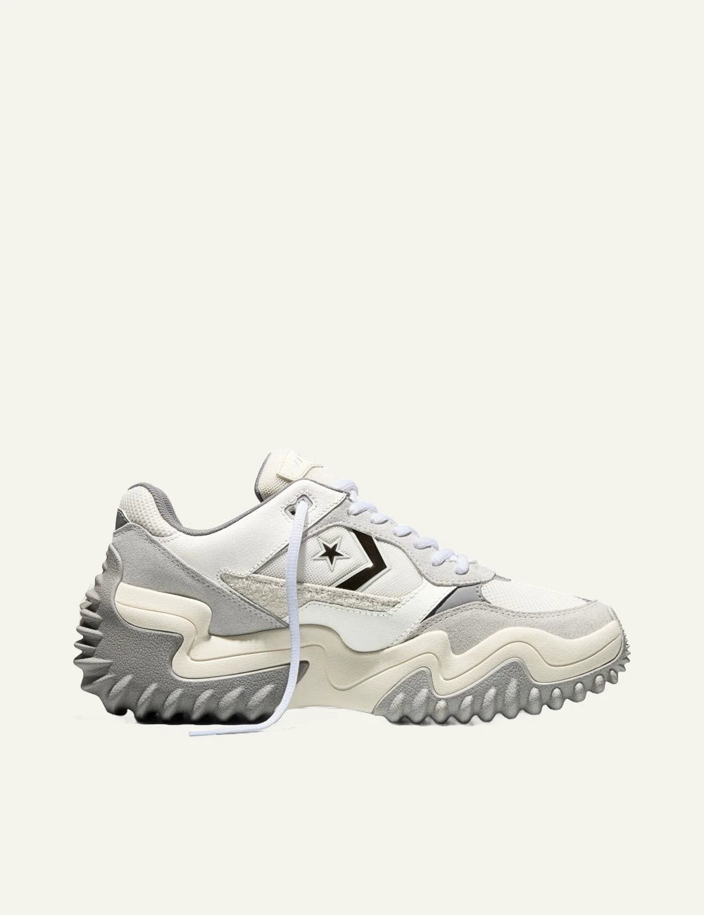 Converse Run Star Wave Trainer Fusion cream chunky sneaker side view