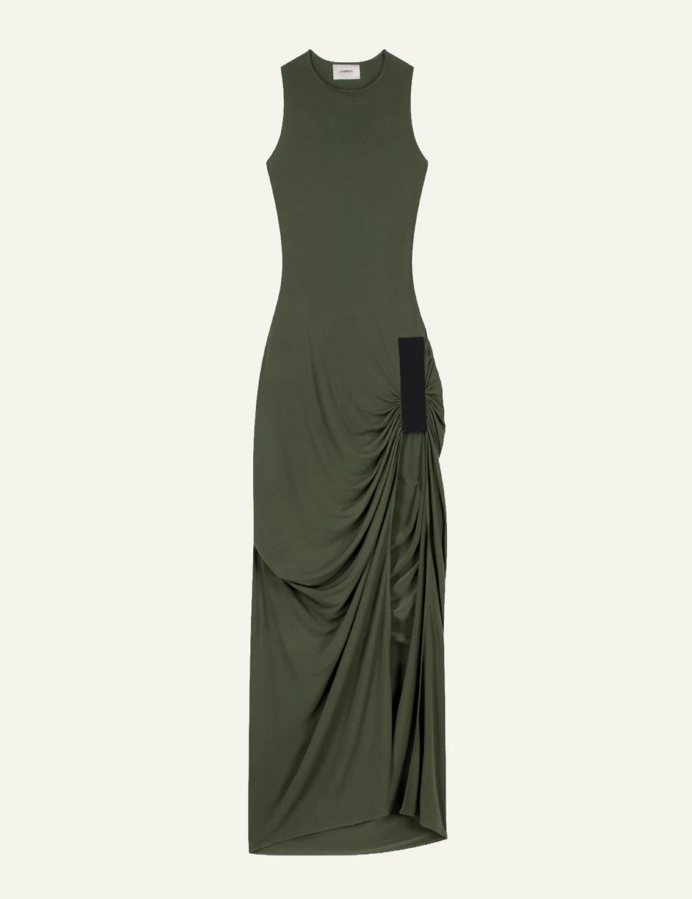 Coperni Taped Suspended Dress Green  front