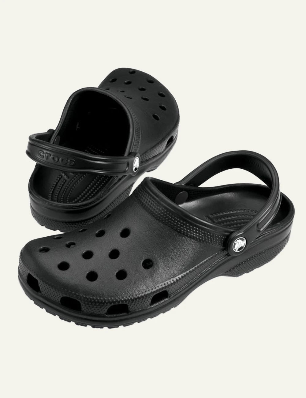 crocs classic clog black profile view