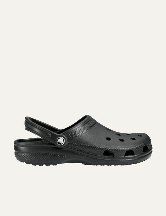 crocs classic clog black side view