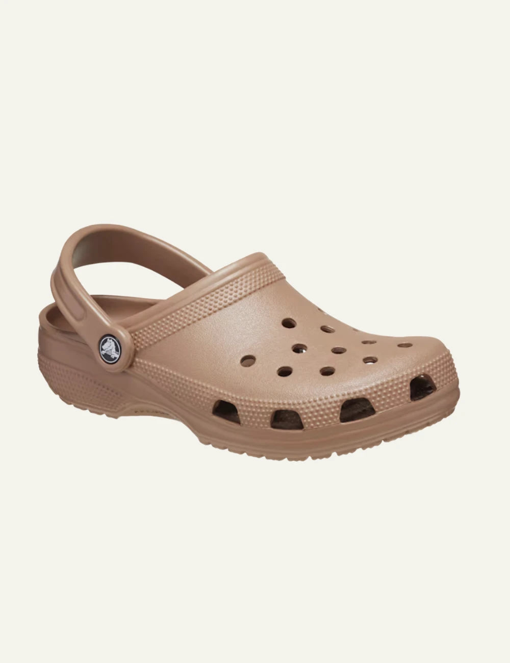 crocs classic clog brown profile view