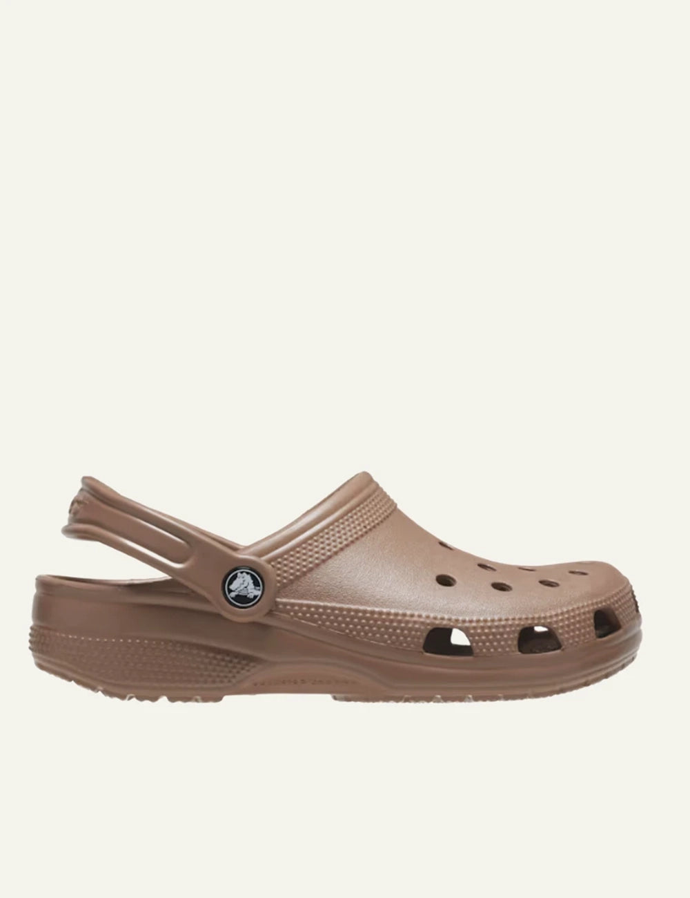 crocs classic clog brown side view