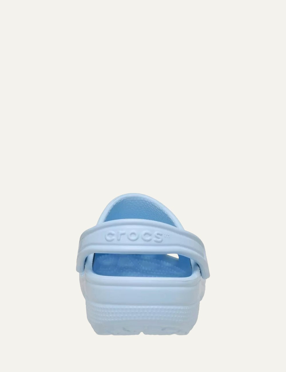 crocs classic clog light blue back view