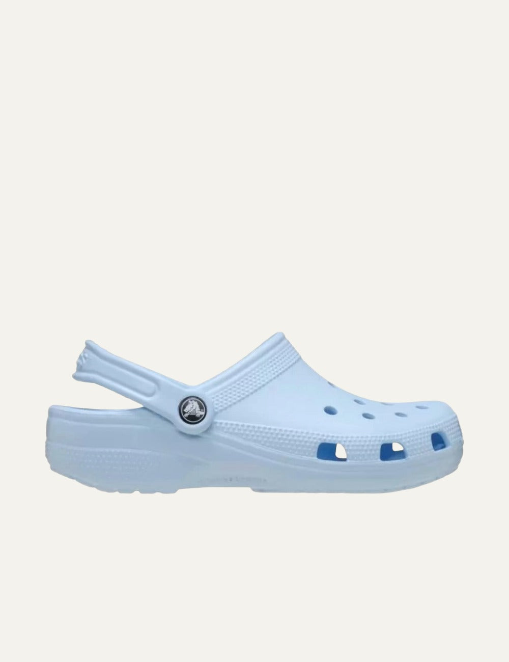 crocs classic clog light blue side view