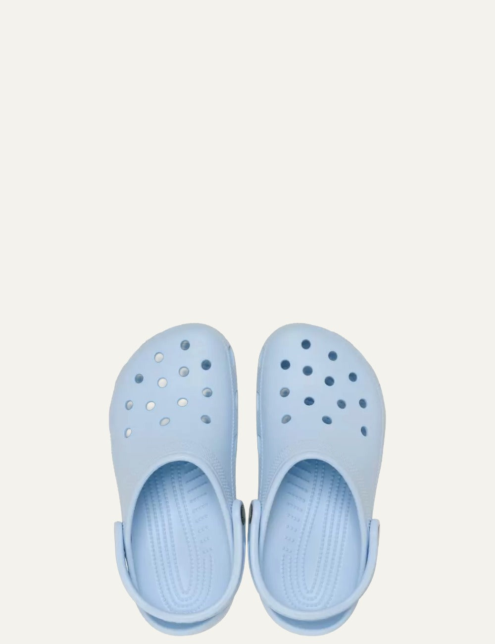 crocs classic clog light blue top view