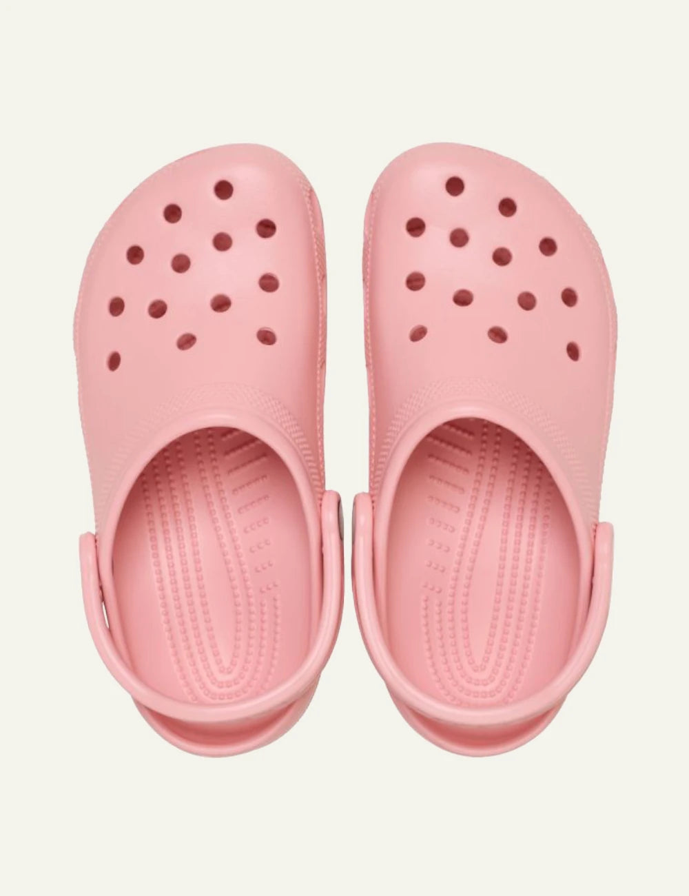 crocs classic clog pink top view