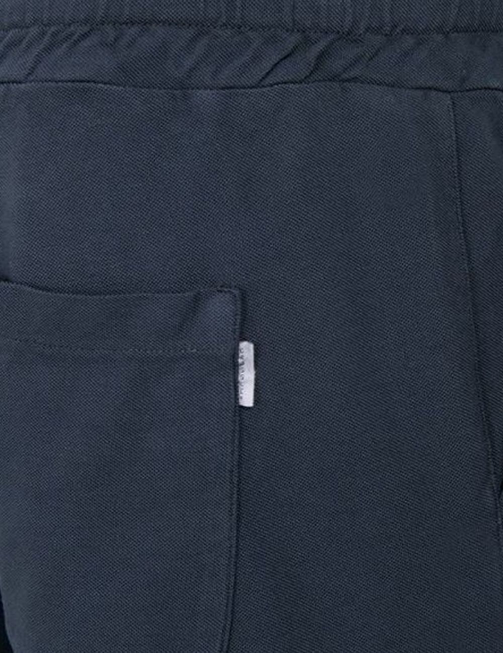 Crossley Femor bermuda shorts blue cotton drawstring waist back detail