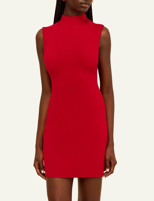 cult gaia harlowe mini dress red model front model view