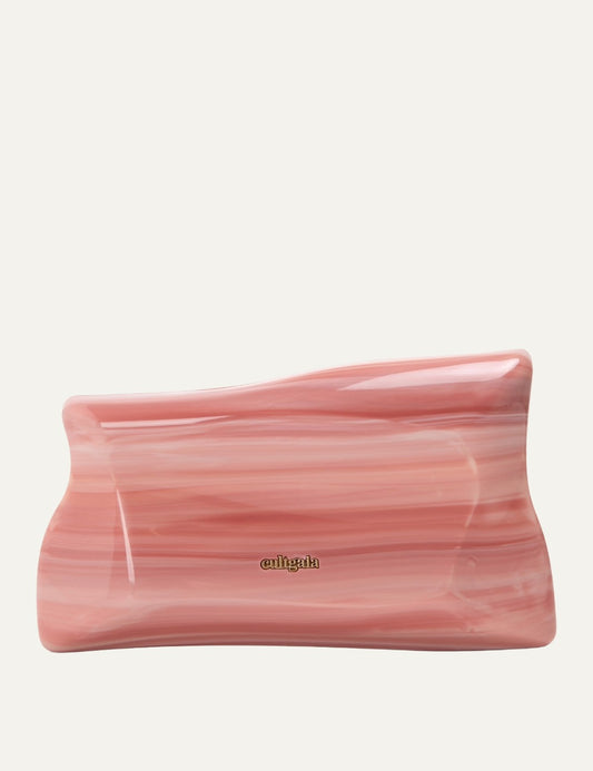 cult gaia malaya acrylic clutch coral swirl product view