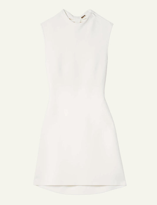 cult gaia sleeveless mini dress ivory front flat view