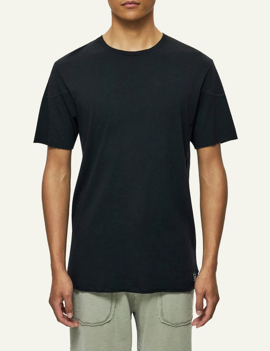 Dirty Laundry black t-shirt relaxed fit front model view