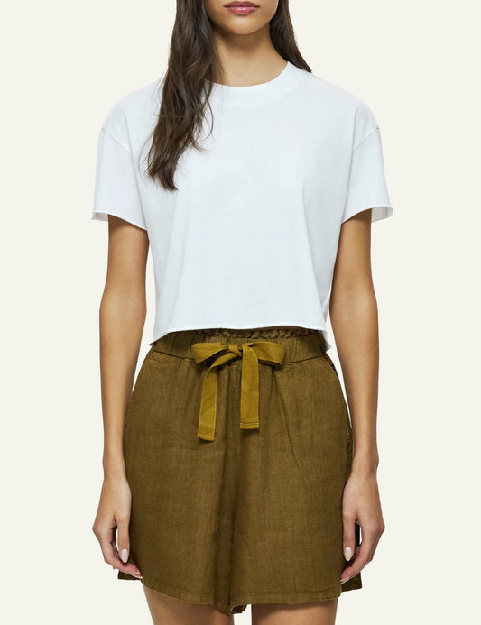 Dirty Laundry boxy t-shirt white front look