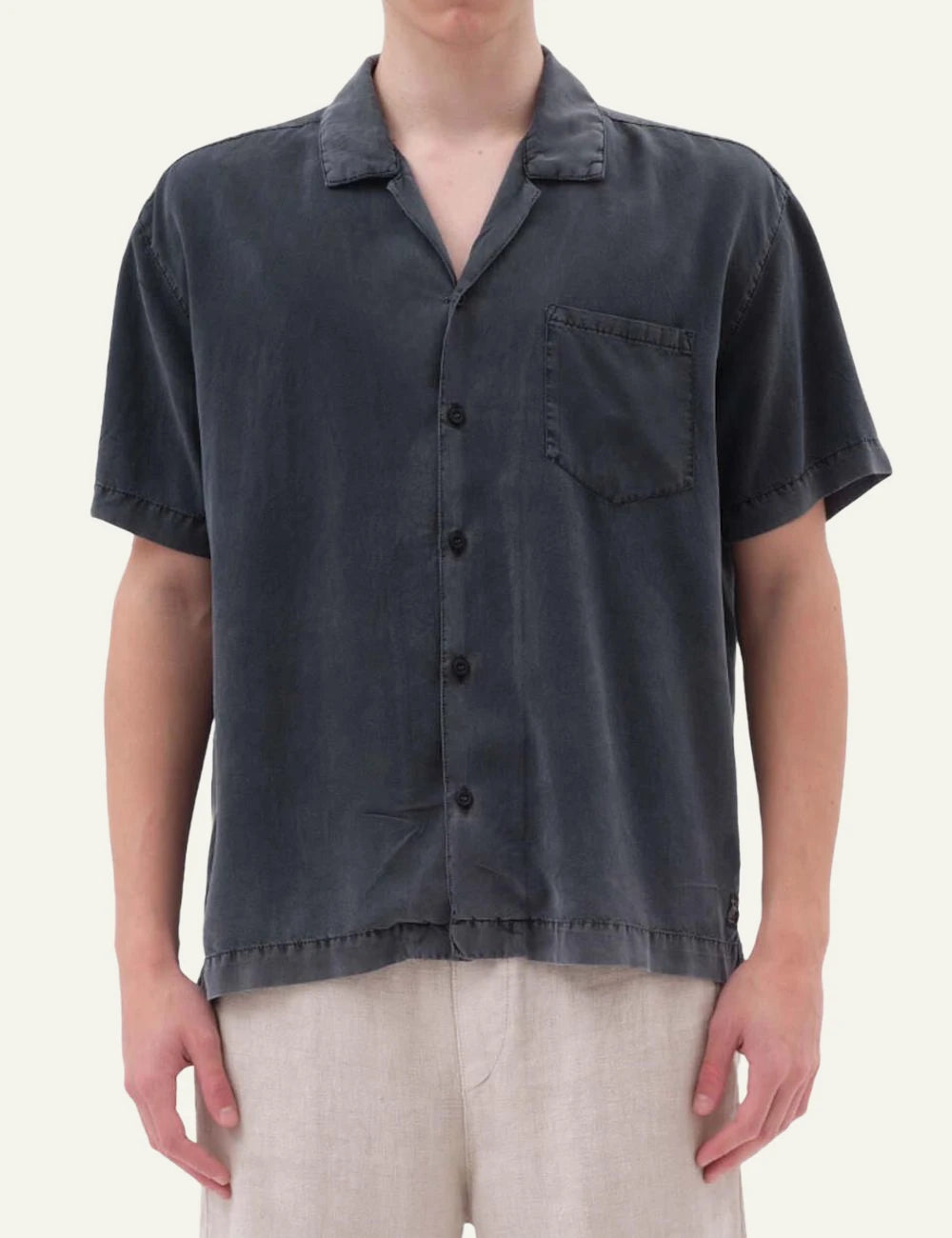 Dirty Laundry lightweight Byron pant vintage black front look