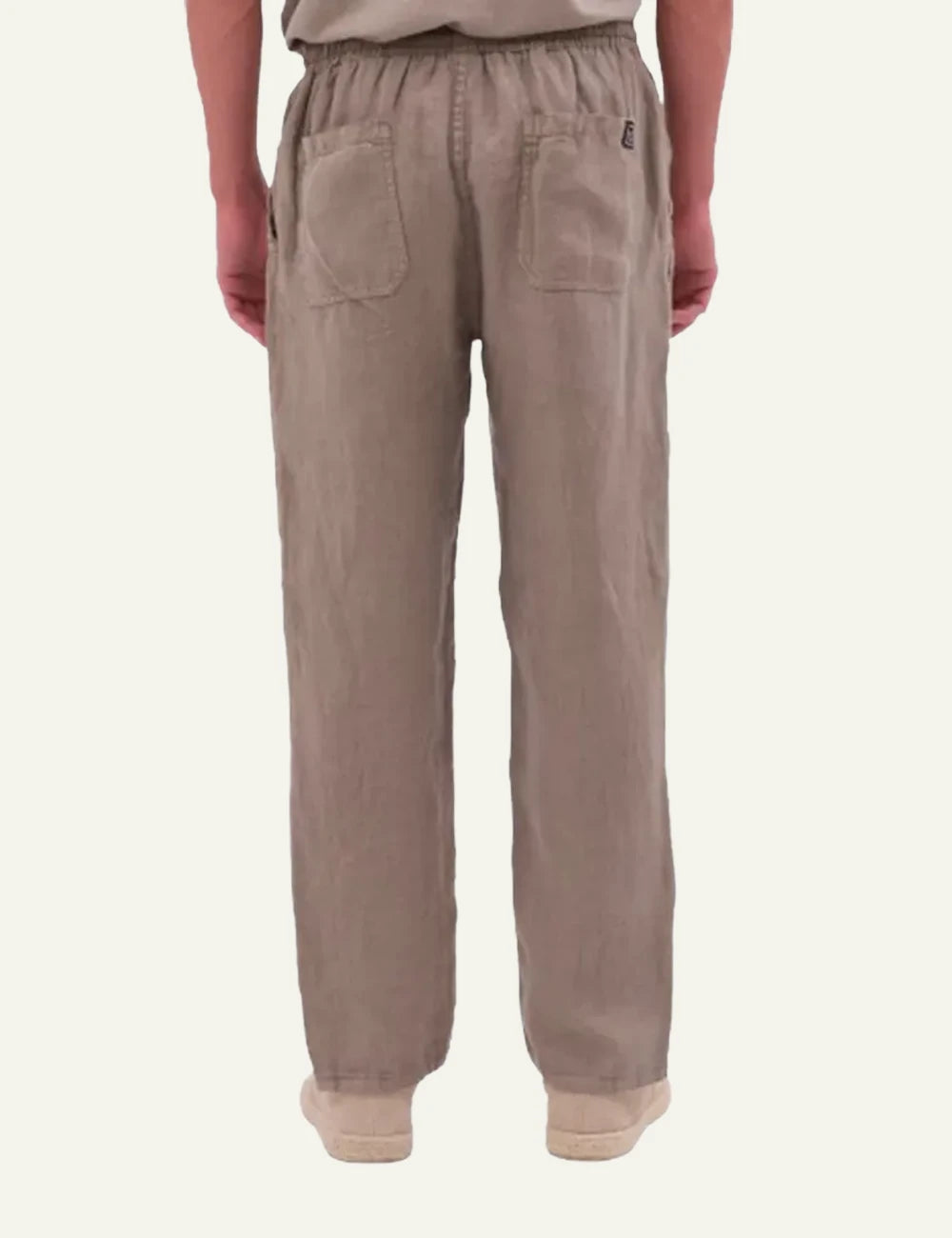 Dirty Laundry linen pant taupe back look