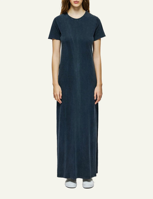 Dirty Laundry maxi t-shirt dress vintage blue front look