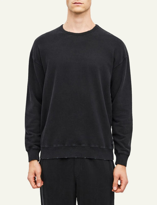 Men's Dirty Laundry black cotton crewneck sweatshirt with ribbed trims