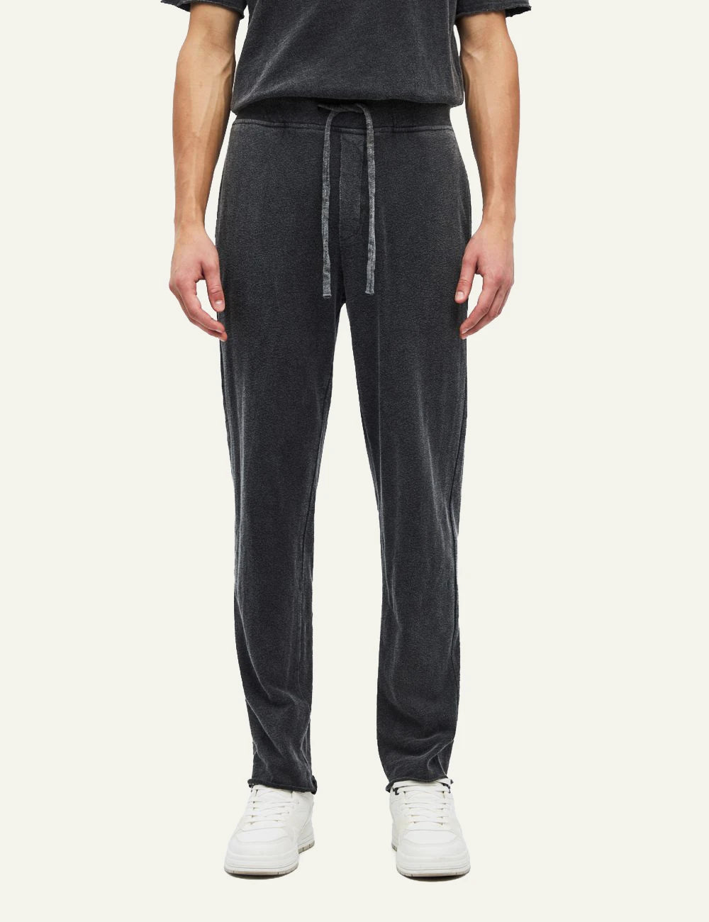 Men's Dirty Laundry faded charcoal cotton sweatpants with drawstring waist