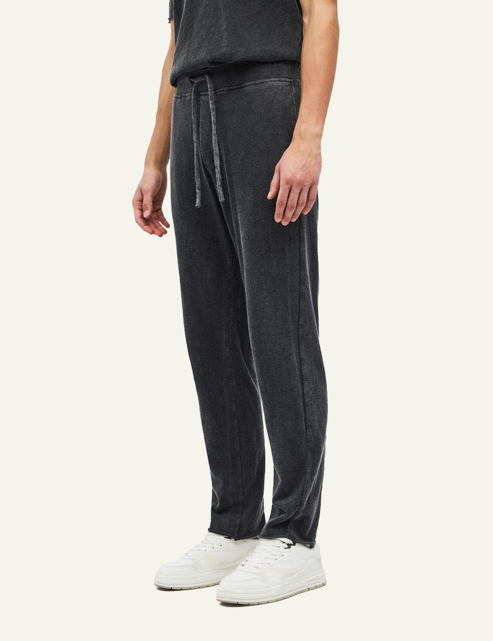 Men's Dirty Laundry faded charcoal cotton sweatpants with drawstring waist side