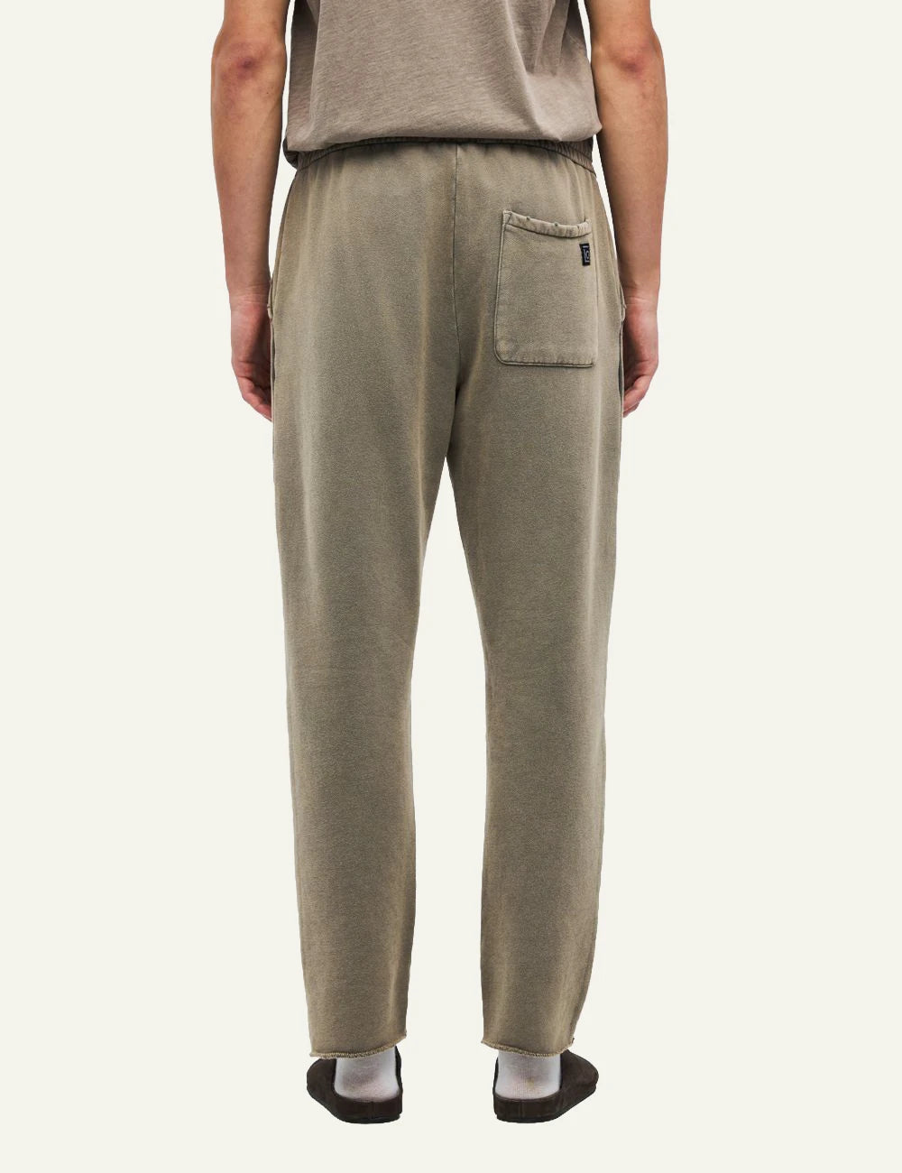 Men's Dirty Laundry faded khaki cotton sweatpants with drawstring waist back