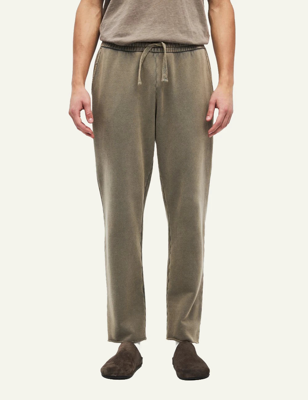 Men's Dirty Laundry faded khaki cotton sweatpants with drawstring waist