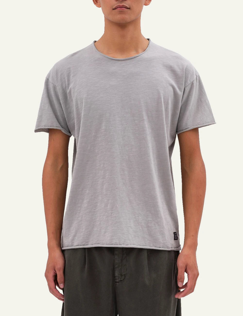 DIRTY LAUNDRY RELAXED SLEEVES T-SHIRT VINTAGE GREIGE
