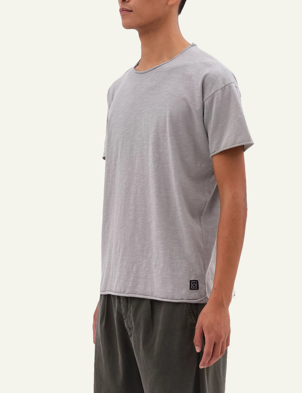 DIRTY LAUNDRY RELAXED SLEEVES T-SHIRT VINTAGE GREIGE
