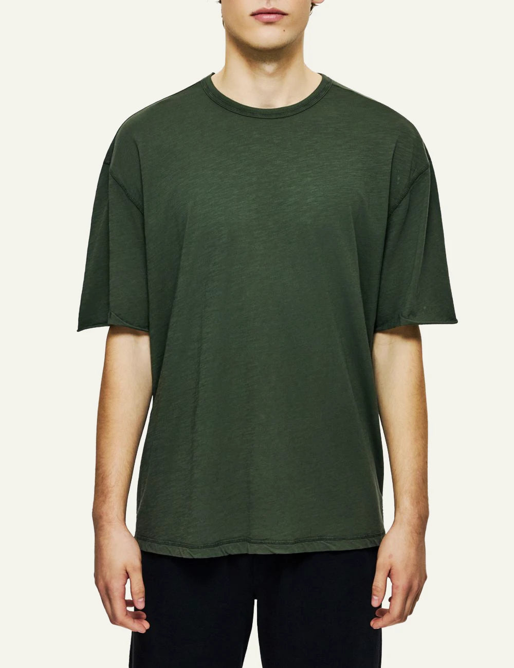 Dirty Laundry oversized t-shirt khaki front look