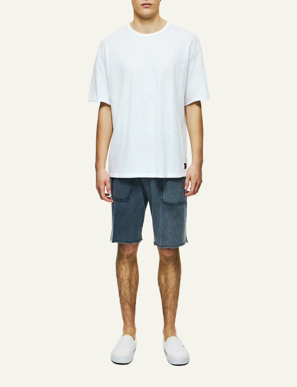 Dirty Laundry oversized t-shirt white front full look