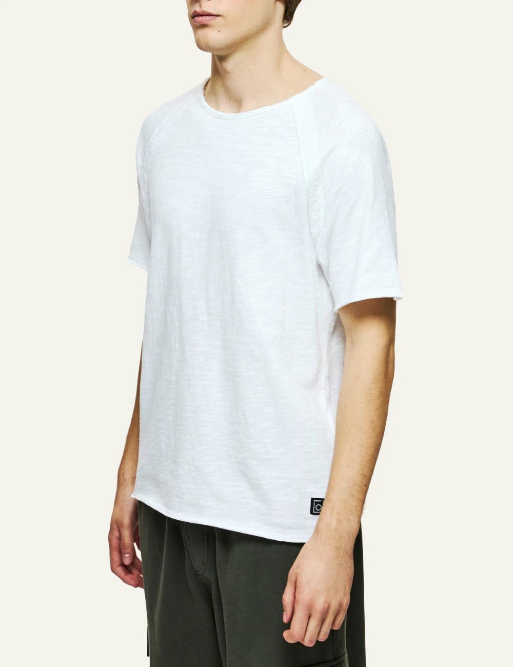 Dirty Laundry raglan t-shirt white side look