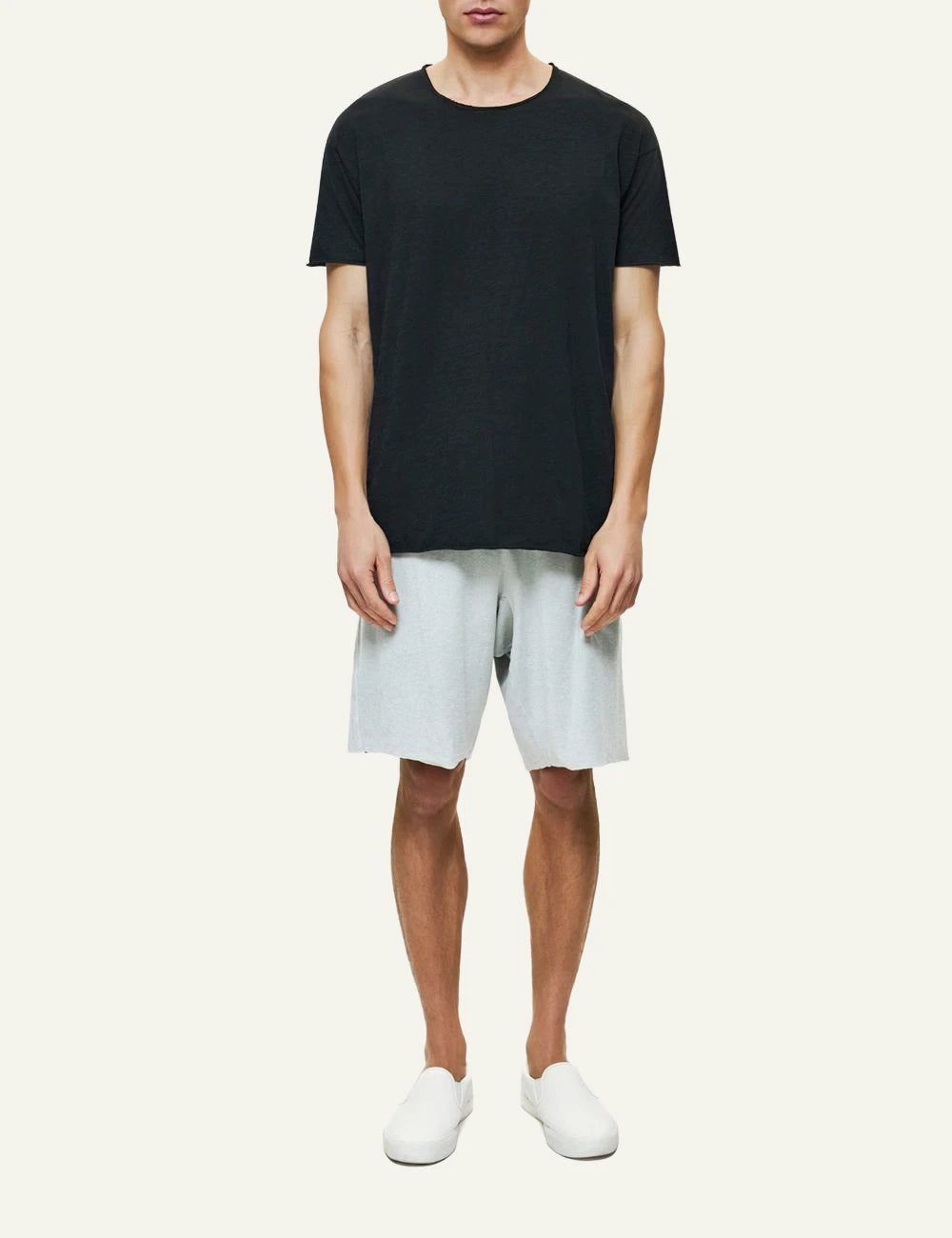 Dirty Laundry relaxed sleeves t-shirt black front full look