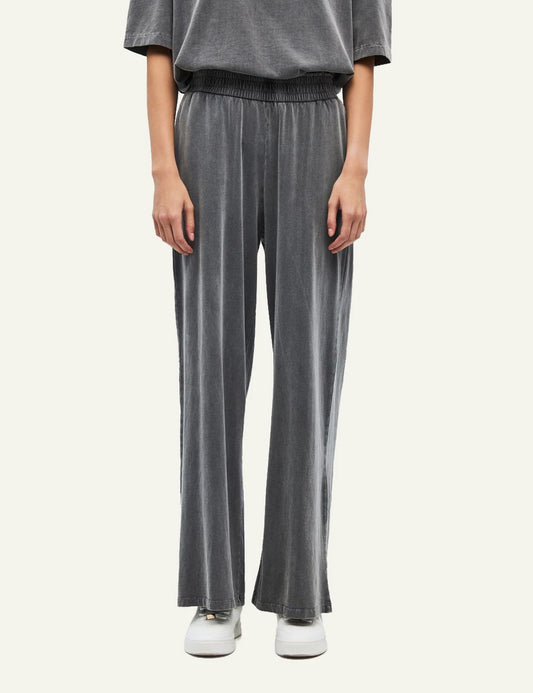 Women's Dirty Laundry faded grey cotton wide leg sweatpants with elastic waist