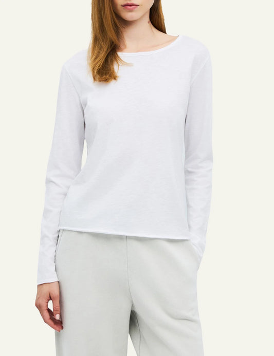 Women's Dirty Laundry white cotton long sleeve top