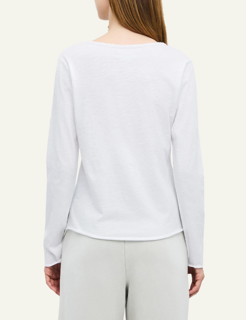 Women's Dirty Laundry white cotton long sleeve top back