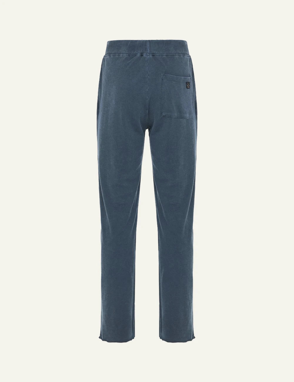 Dirty Laundry mple cotton jogger pants with drawstring waist and raw hem back view