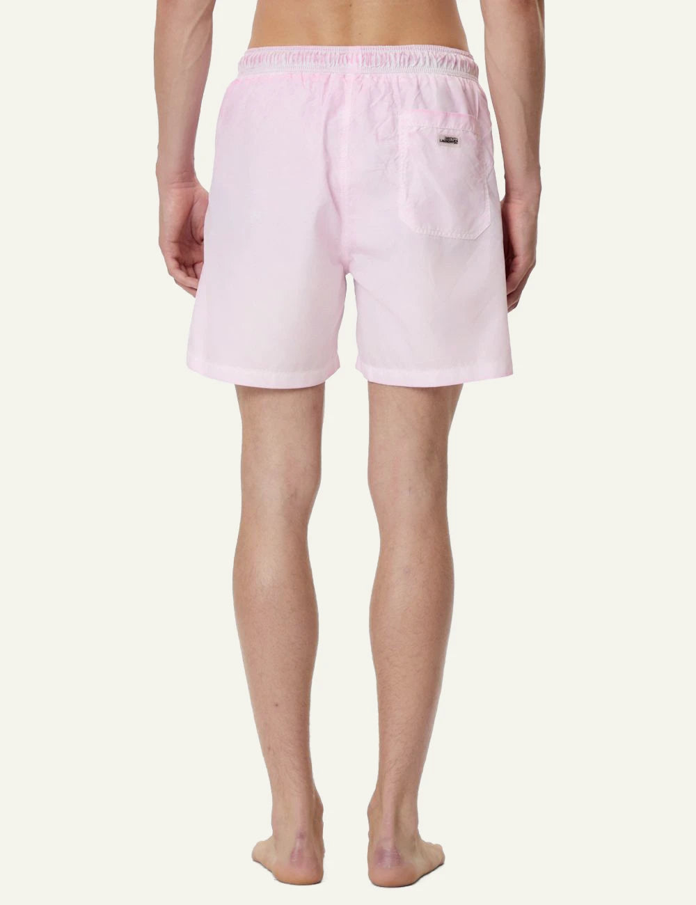 Dirty Laundry andriko pastel pink swim shorts back view