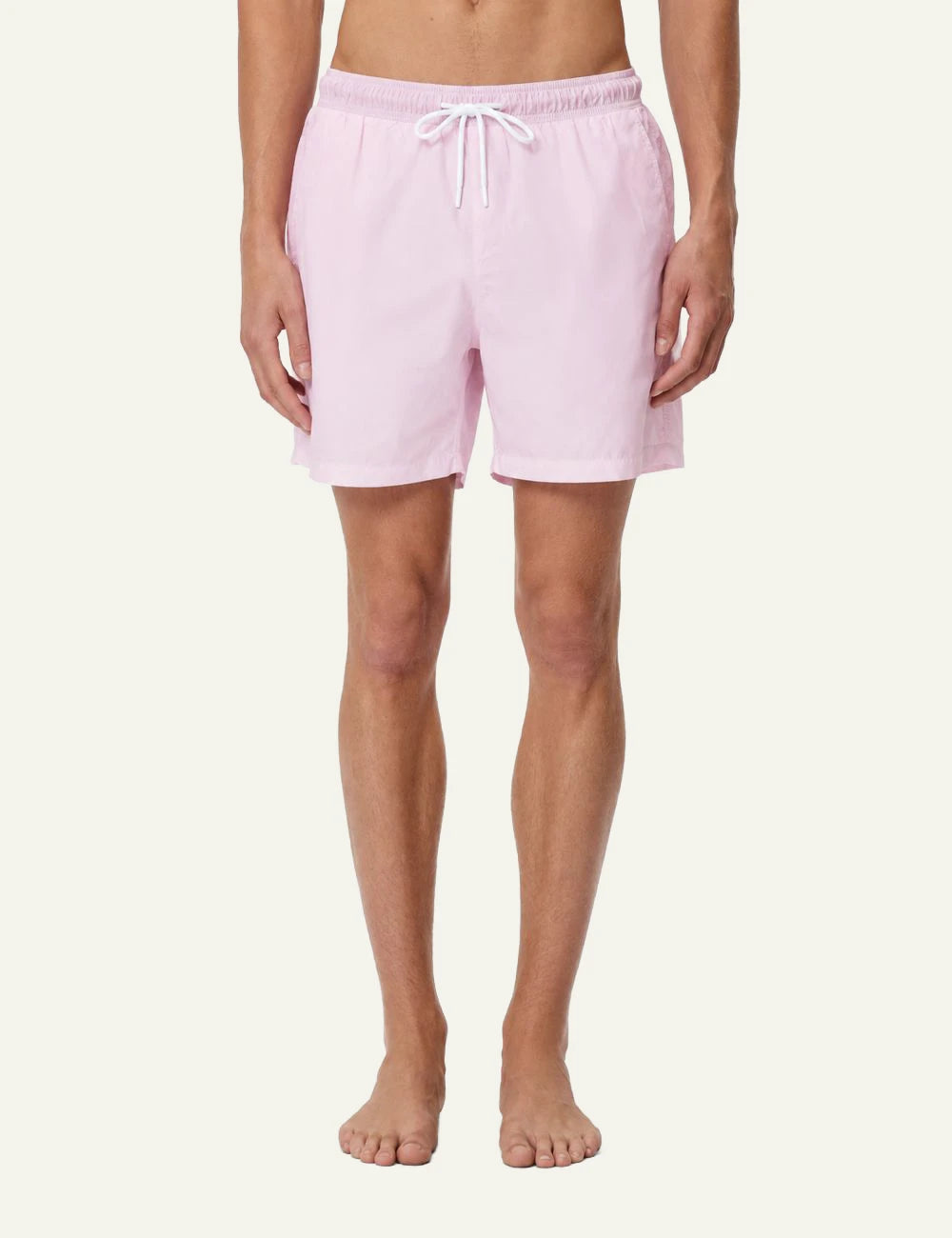 Dirty Laundry andriko pastel pink swim shorts front view