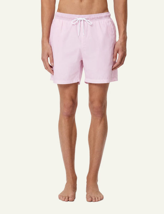 Dirty Laundry andriko pastel pink swim shorts front view