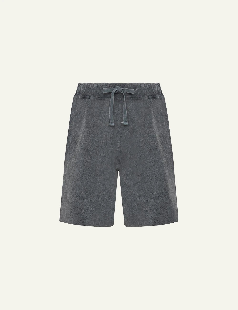 Dirty Laundry gkri terry shorts with drawstring waist front view