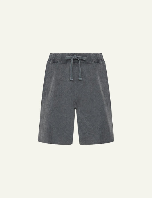 Dirty Laundry gkri terry shorts with drawstring waist front view