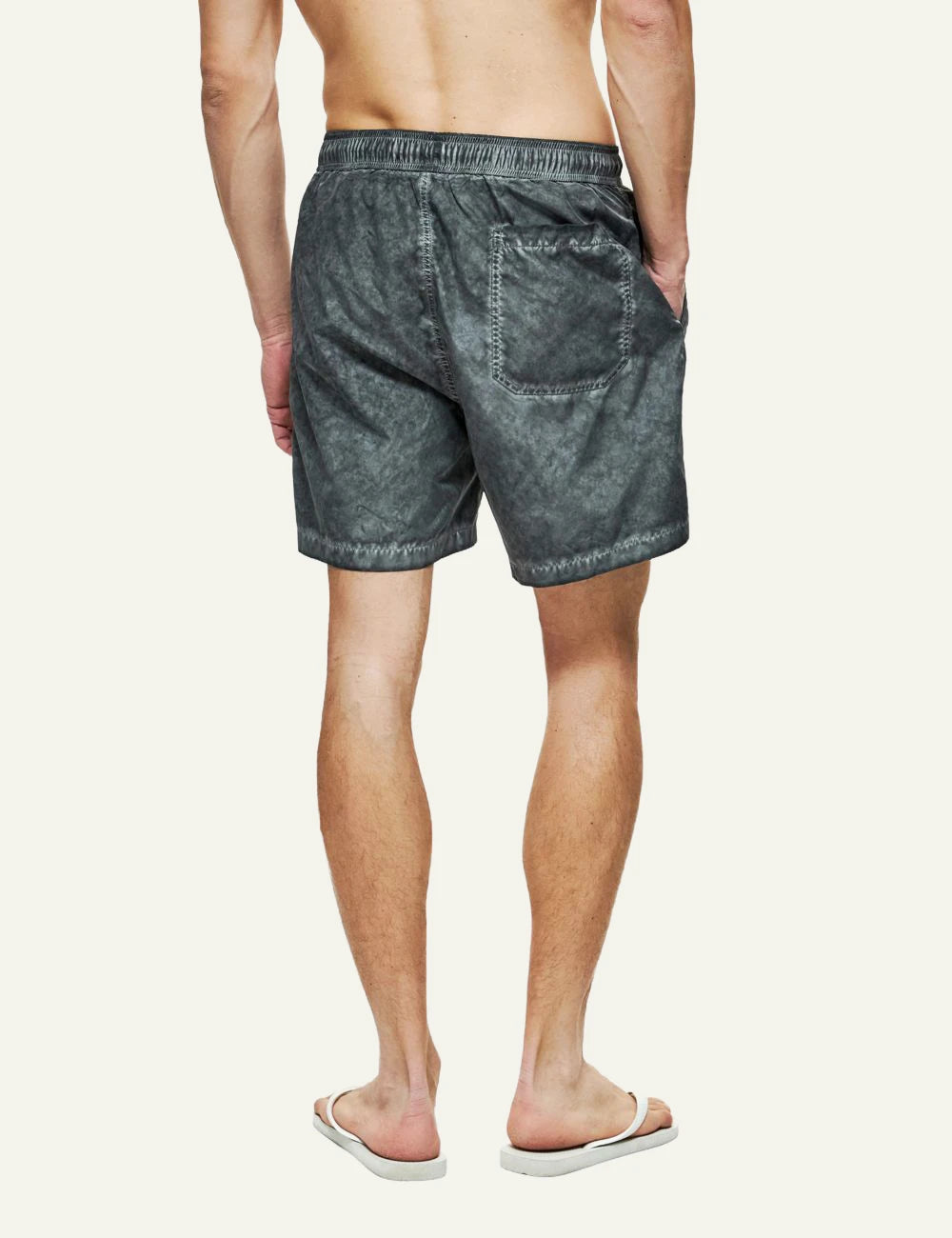 Dirty Laundry andriko grey vintage swim shorts back view