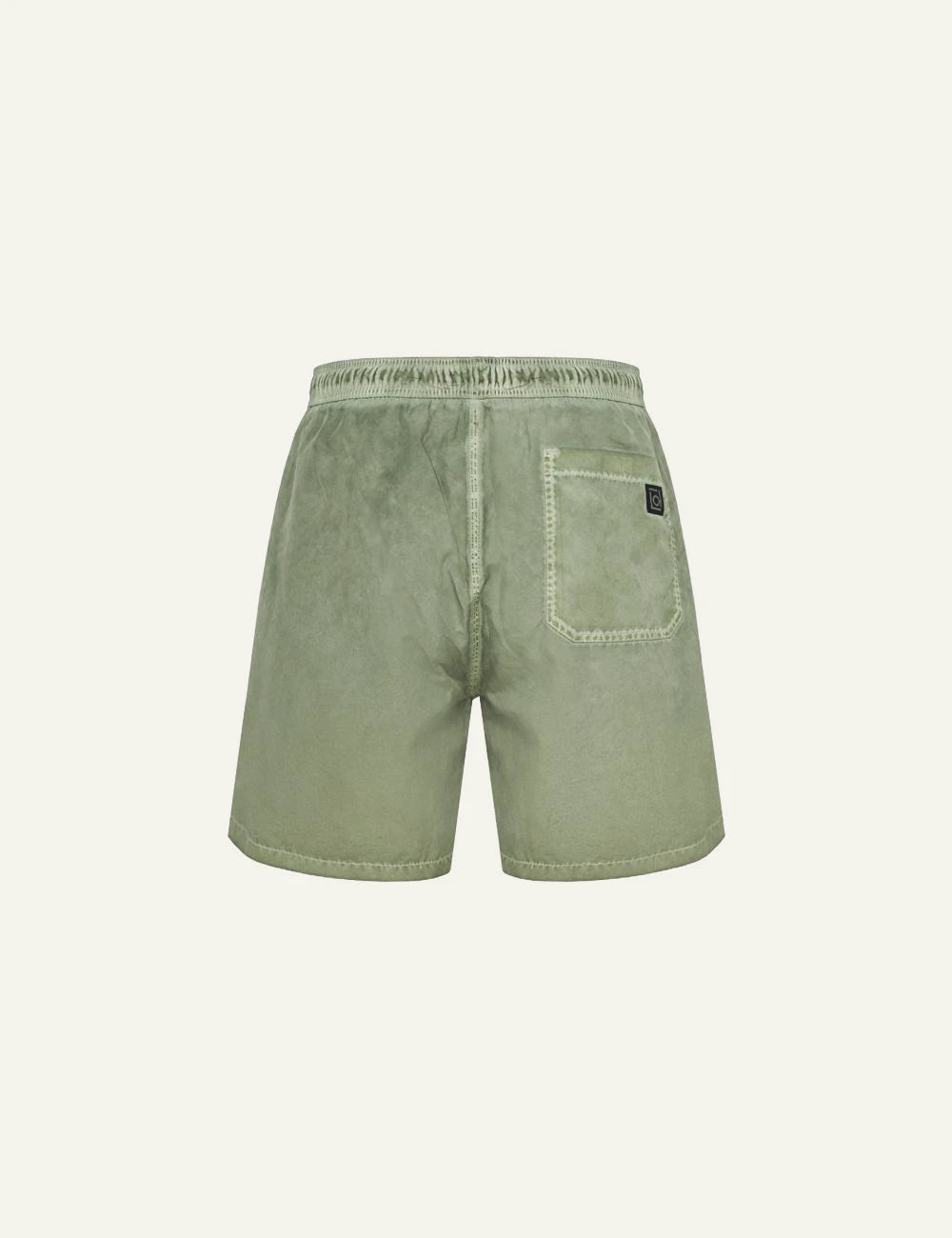 Dirty Laundry andriko olive vintage swim shorts back view