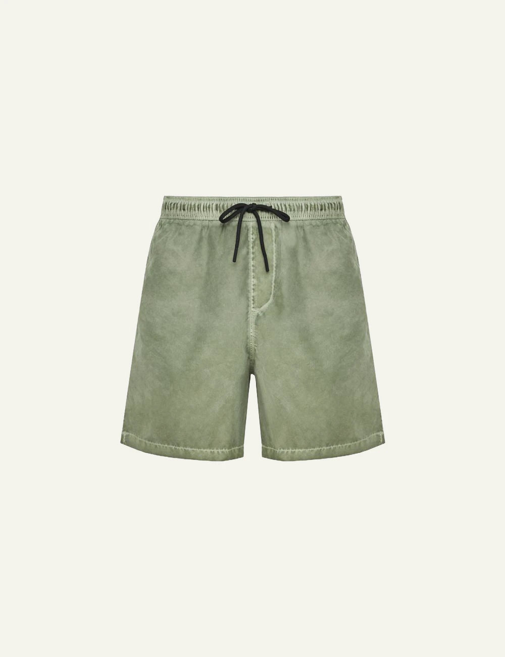 Dirty Laundry andriko olive vintage swim shorts front view
