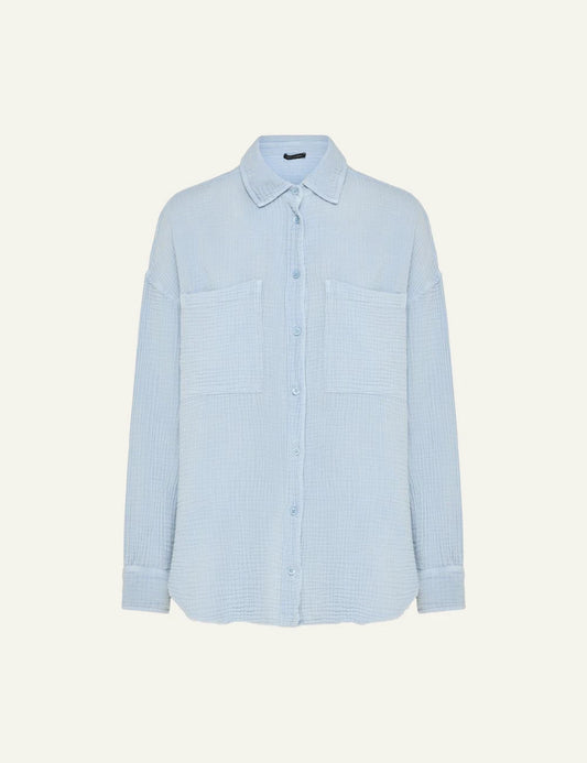 Dirty Laundry siel textured shirt with double pockets and relaxed fit front view