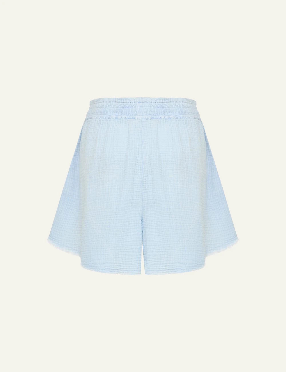 Dirty Laundry siel waffle shorts with drawstring waist back view