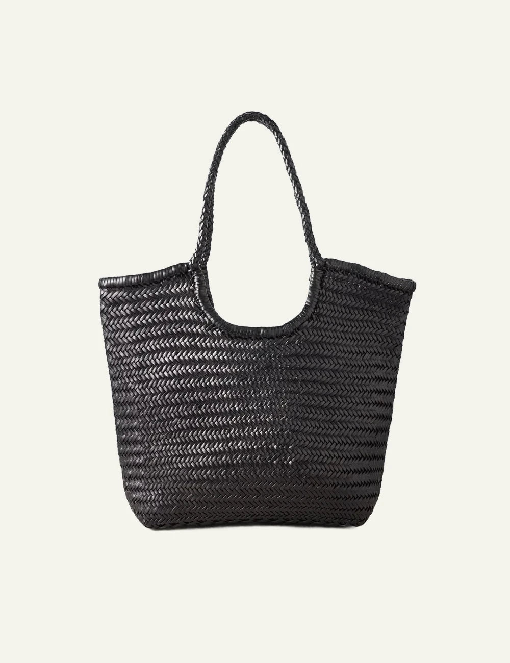 Dragon Diffusion NS Diagonal Triple Jump silver woven leather shoulder bag front view