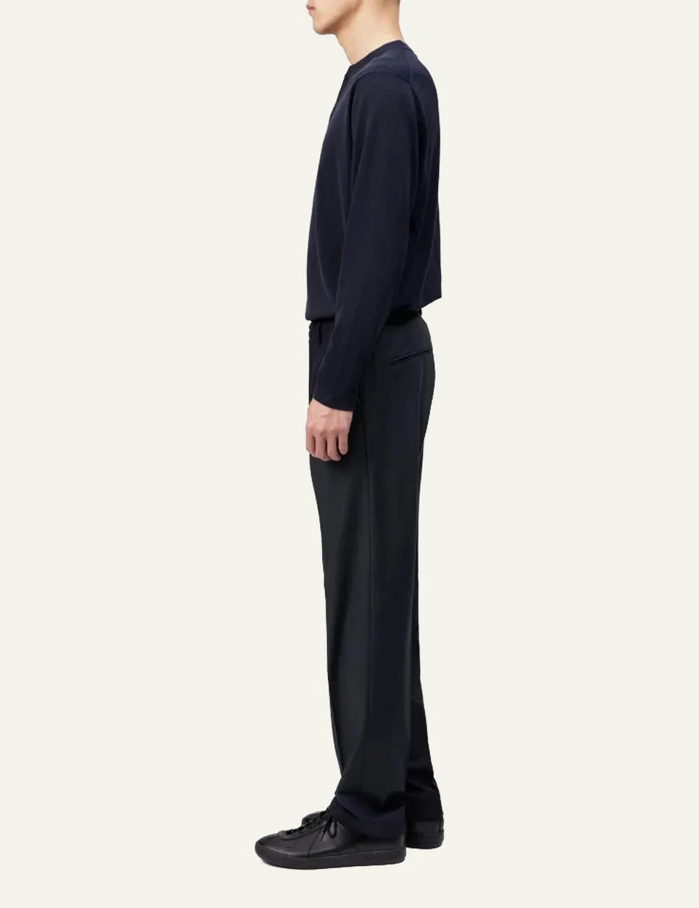 Drykorn Ajend RGLR SK pants navy tapered regular fit side view
