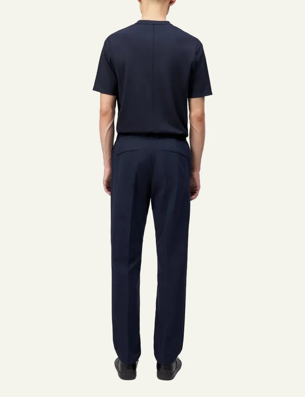 Drykorn AJEND RGLR SK tailored pants navy tapered regular fit back view