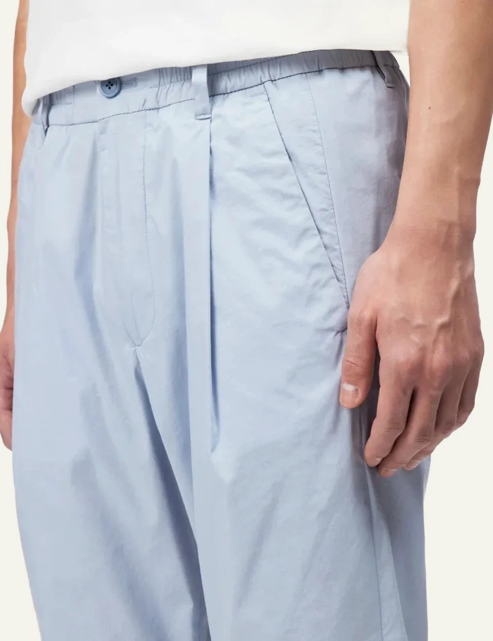 Drykorn Chasy RGLR pants grey tapered regular fit side view